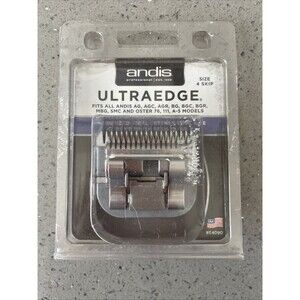 Andis 64090 Carbon-Infused Steel UltraEdge Dog Clipper Blade, Size-4 Skip-Tooth